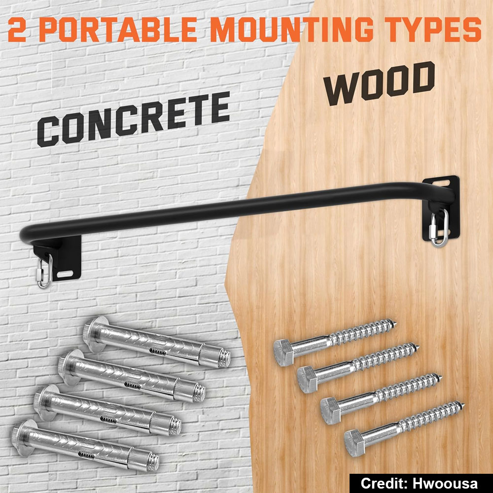 Pull-Up Bar - HWOOUSA Heavy Duty Wall Mounted
